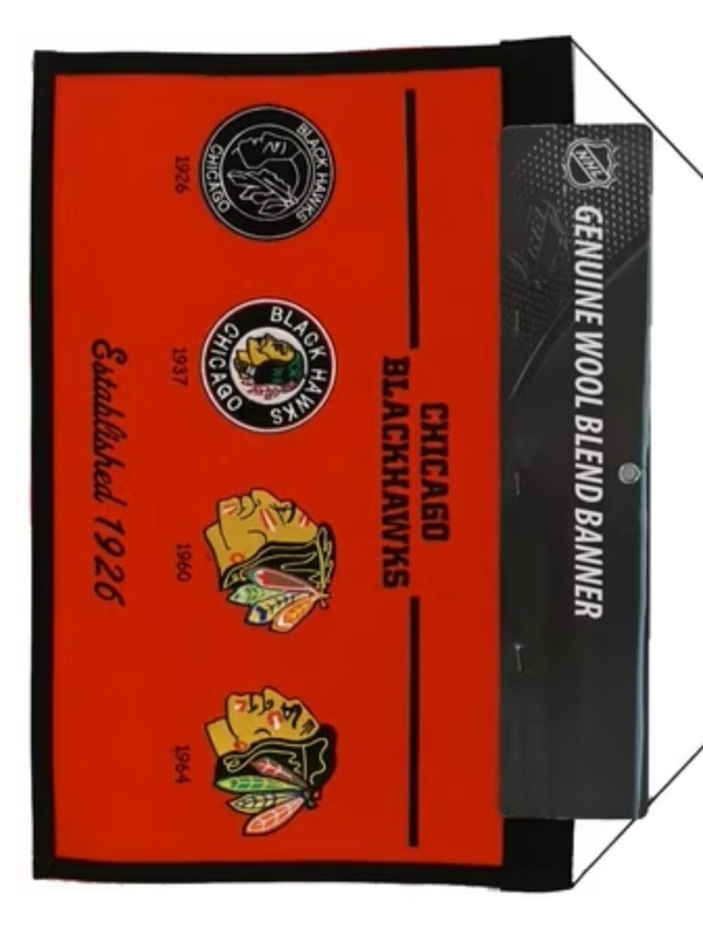NEW Chicago Blackhawks NHL Wool Hanging 22x14 Heritage Banner